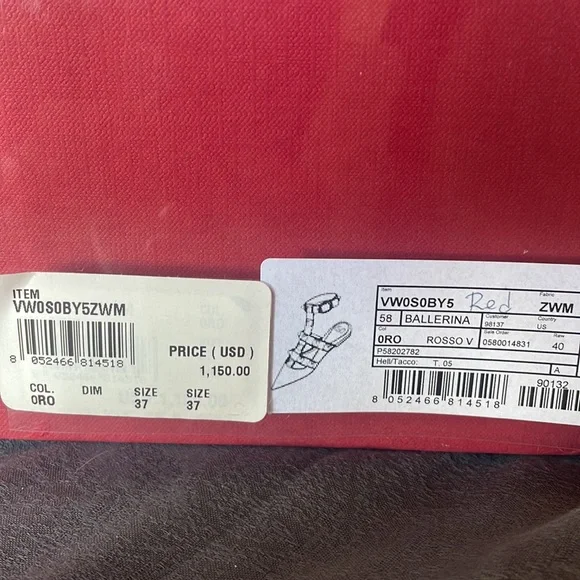 Valentino ballerina shoes size 37 - Picture 6 of 7